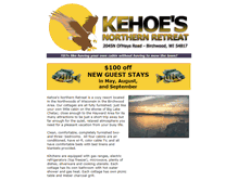 Tablet Screenshot of kehoesnorthernretreat.com